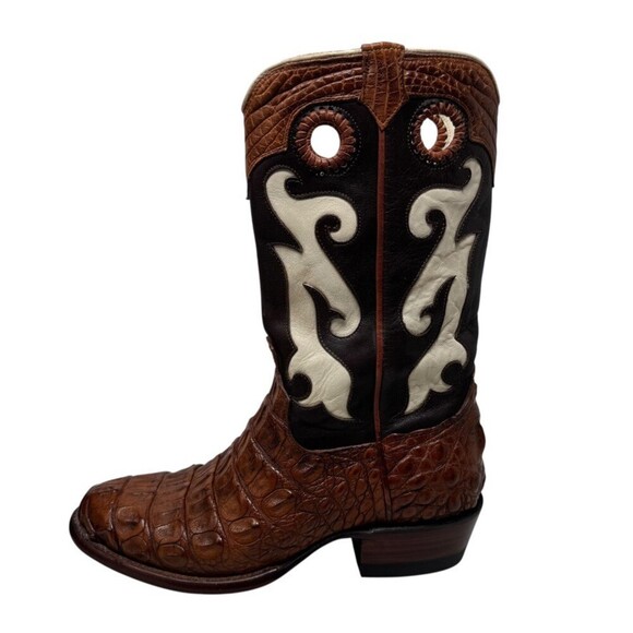 Tecovas Birthday Mens Cowboy Boots IX 9.5 EE Ltd  Hornback Alligator western NEW main image 14